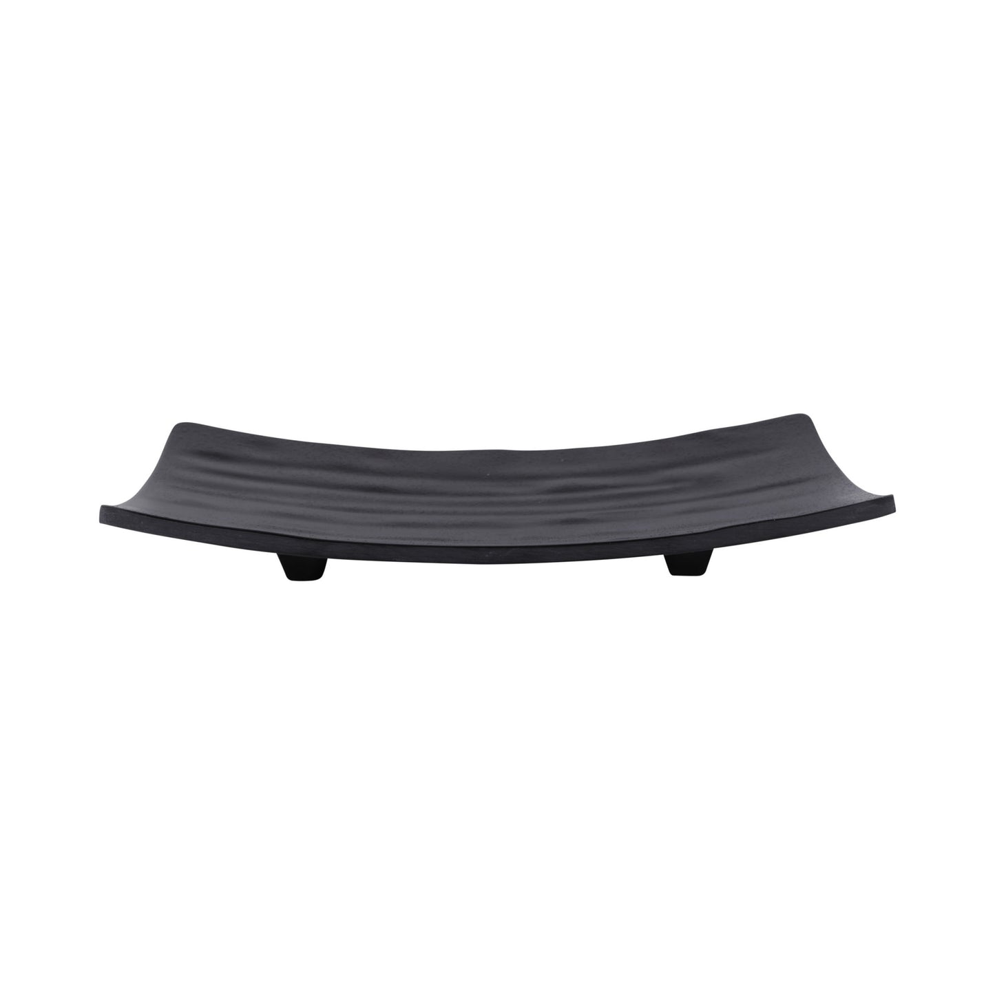 Melamine Rectangular Wave Tray - Black