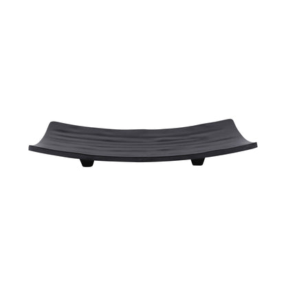 Melamine Rectangular Wave Tray - Black