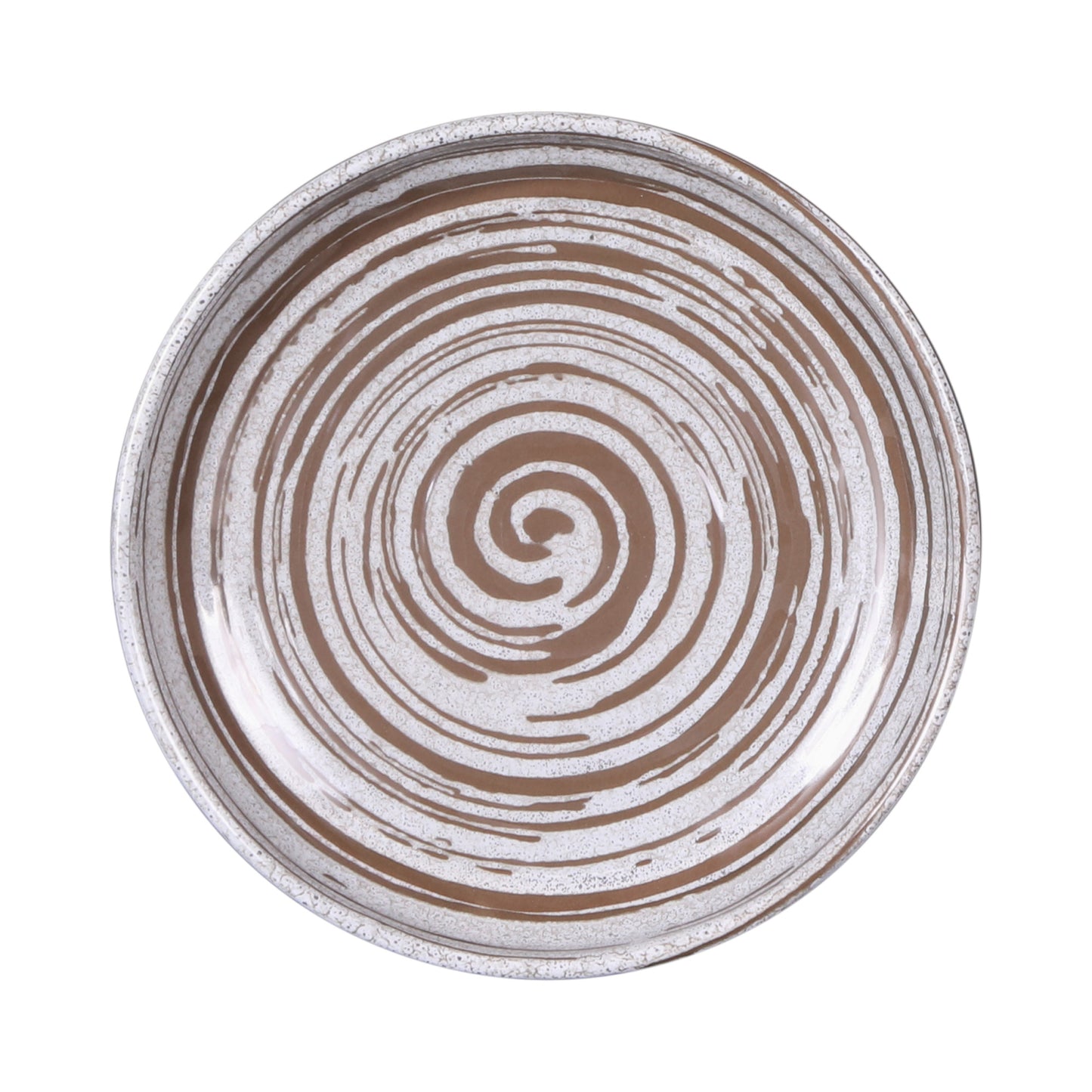 Melamine Round Coupe Plate - Stardust White