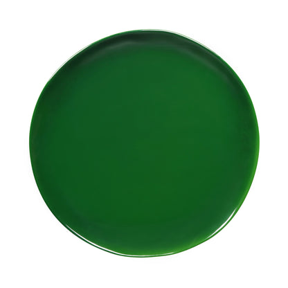 Melamine Round Plate - Green Glaze