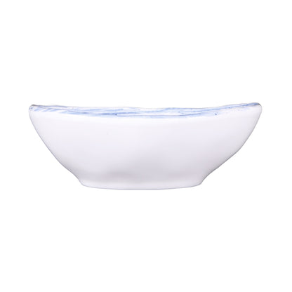Melamine Oval Bowl - Navy Design