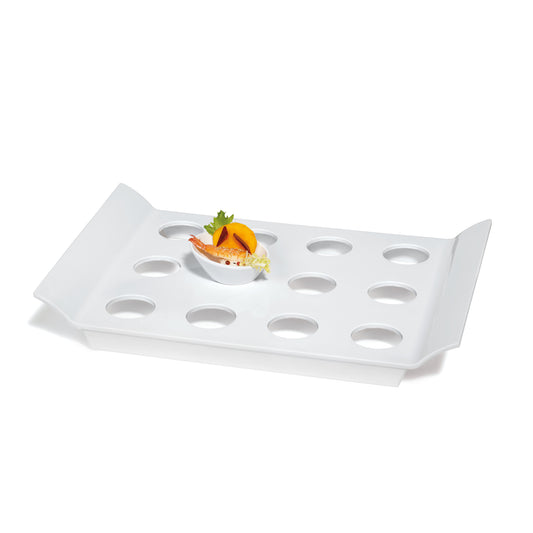 18" x 13" Tray w/12 Round Slots