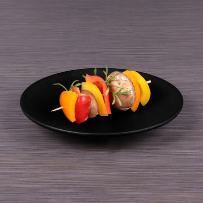 Melamine Round Plate - Black