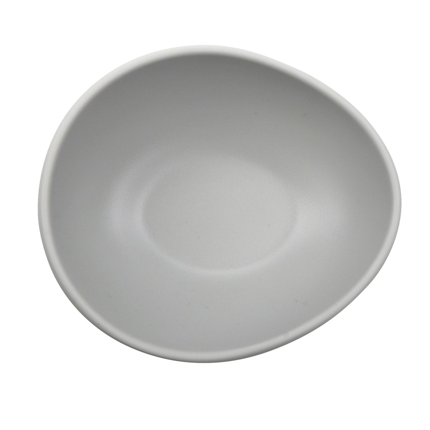 8 oz. Light Gray, Melamine, Small Side Dish/Soup Bowl, (11 oz. rim-full), 1.8" H, (2.1" Max H), 5.1" L x 4.4" W, G.E.T. Riverstone (12 Pack)