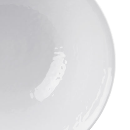 Melamine Bowl - White Matte Finish Outside/White Gloss Finish Inside