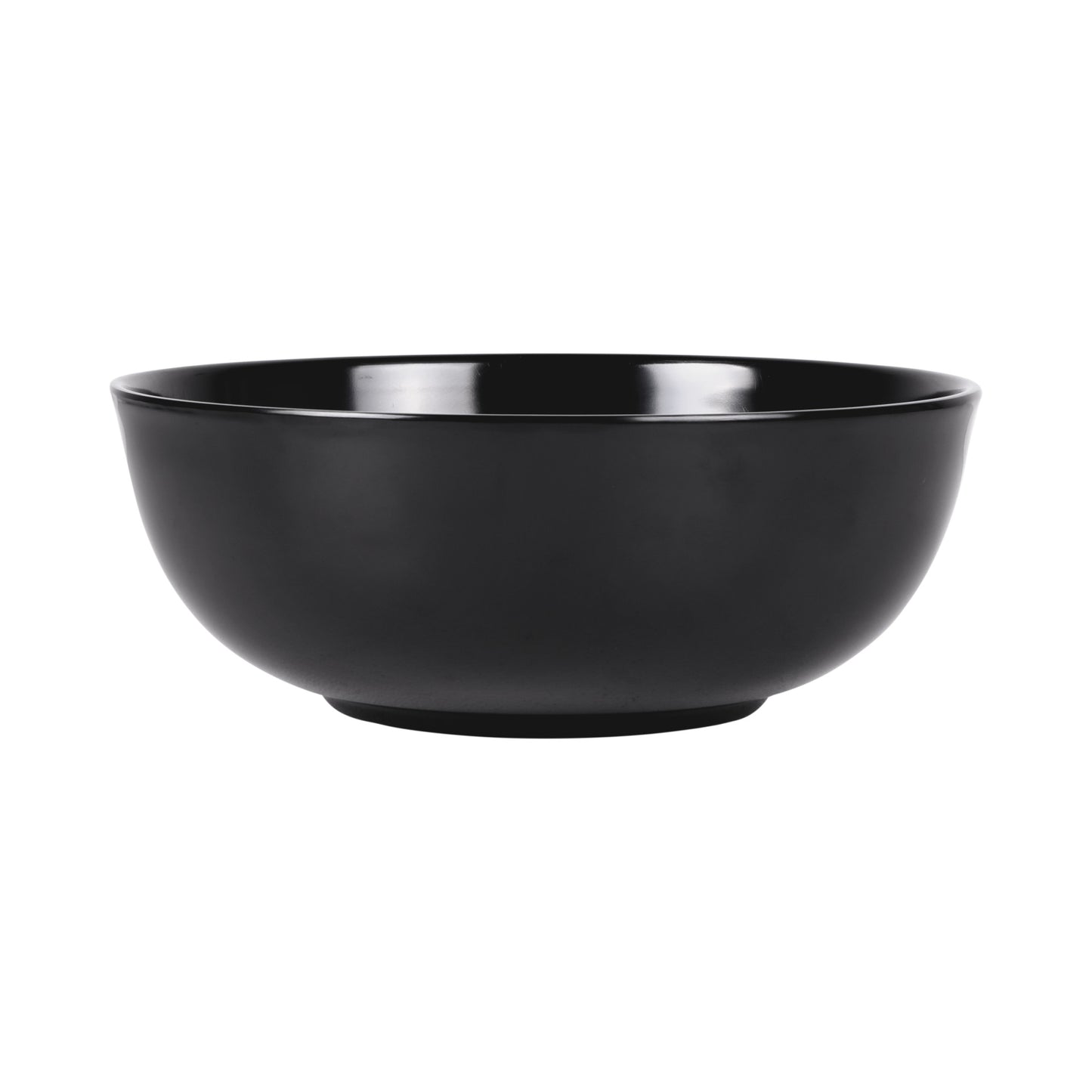 Melamine Round Bowl - Black