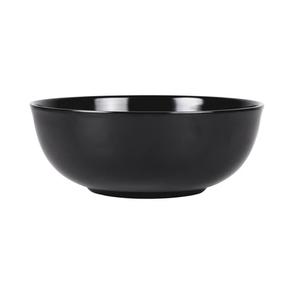 Melamine Round Bowl - Black