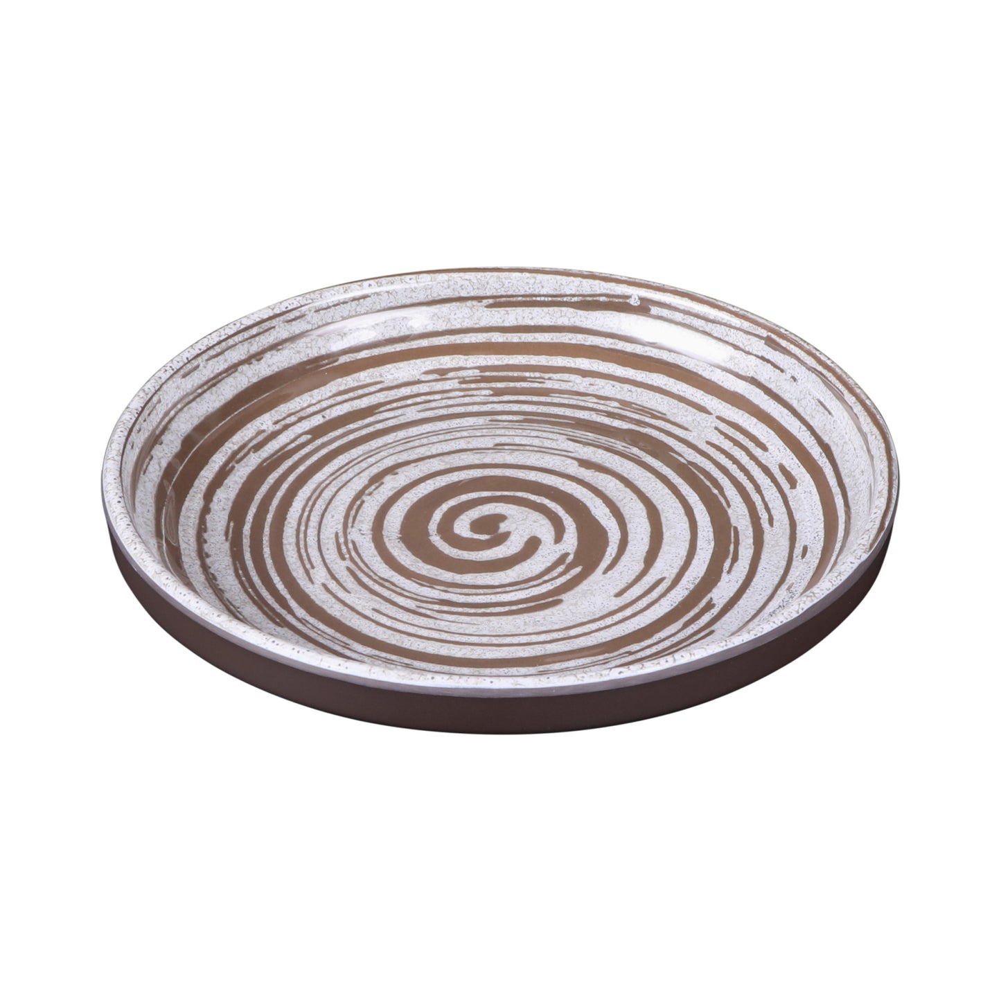 Melamine Round Coupe Plate - Stardust White