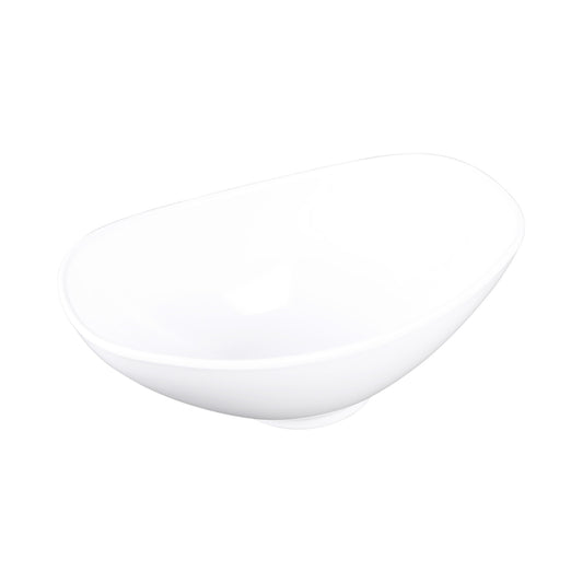 Melamine Oval Bowl - White