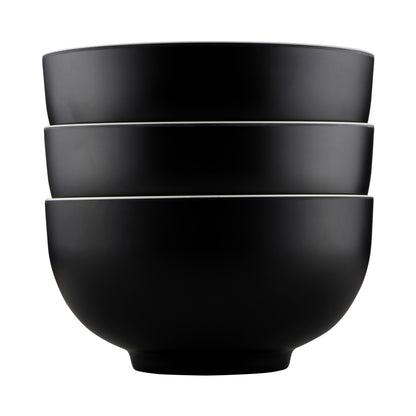 Melamine Round Two-Tone Bowl - Ebony Outside, Sand Inside