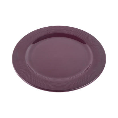 Melamine Round Plate - Purple Glaze