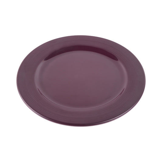 Melamine Round Plate - Purple Glaze