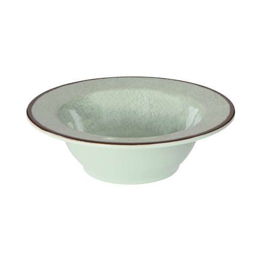 Melamine Round Crackle Bowl - Hemlock