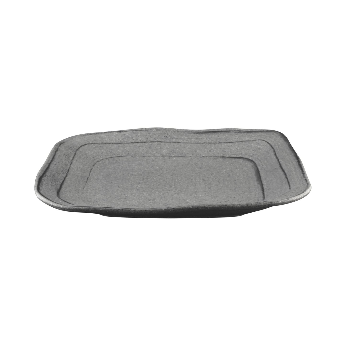 Melamine Irregular Square Plate - Granite Stone Design