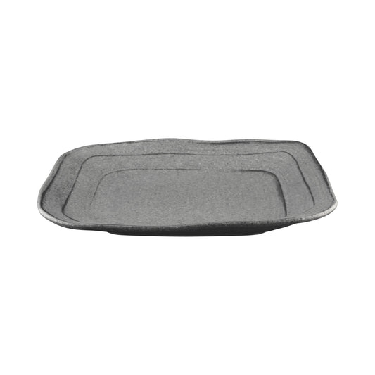 Melamine Irregular Square Plate - Granite Stone Design