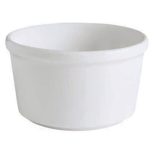6.4 oz. Bright White Porcelain Medium Ramekin, 3 2/3" Dia., Corona Actualite (Stocked) (12 Pack)