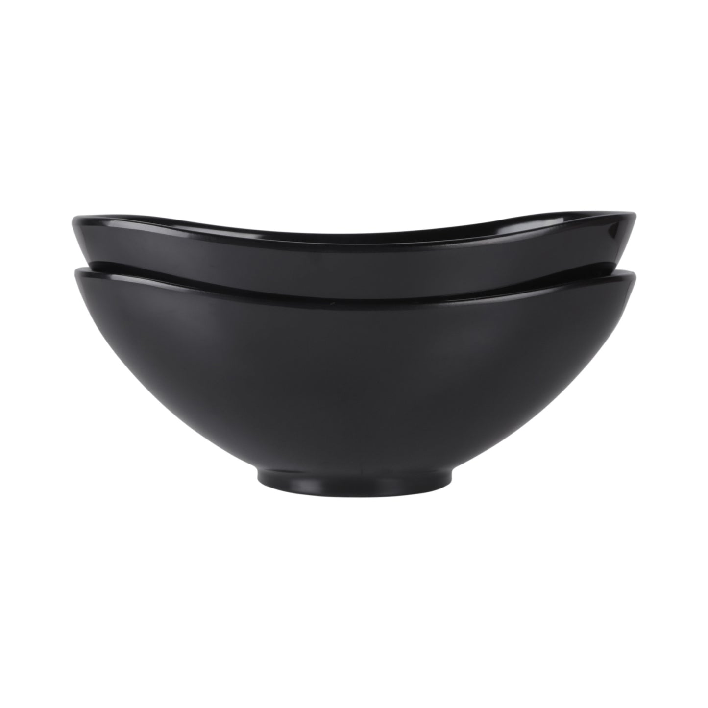Melamine Oval Bowl - Black