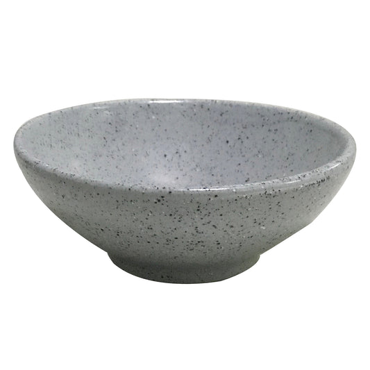 2.7 oz. Speckled Grey Reactive Glaze Mini Bowl/Ramekin, 3 3/4" Dia., Corona Cosmos Moon (Stocked) (12 Pack)
