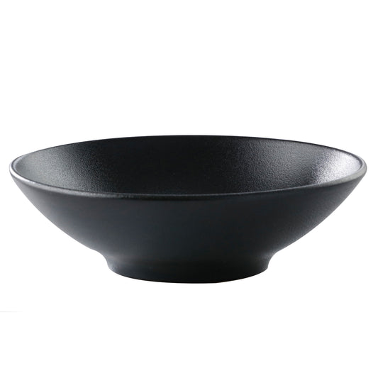 29.8 oz. Black Reactive Glaze Porcelain Bowl, 8 1/4" Dia., Corona Cosmos Pluto (Stocked) (12 Pack)
