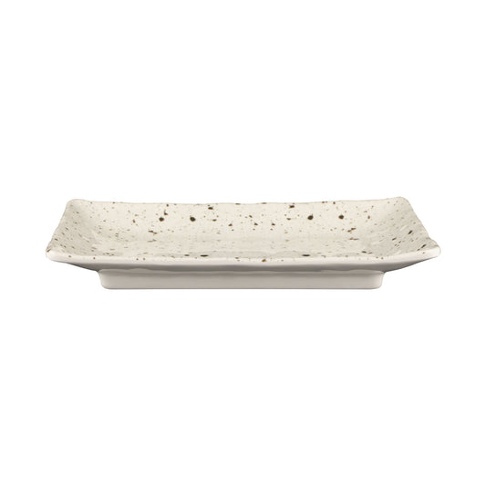 Melamine Rectangular Plate - Chocolate Chip