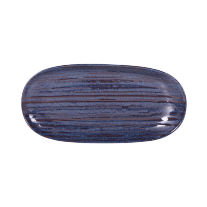 Melamine Oval Plate - Stardust Blue