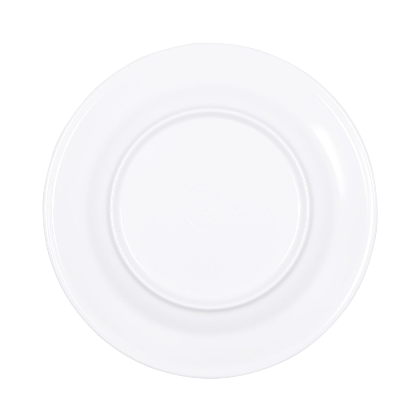 Melamine Round Plate - White