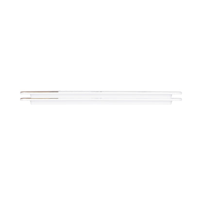 Melamine Rectangular Serving Tray - Hickory Wood, Carrara Marble
