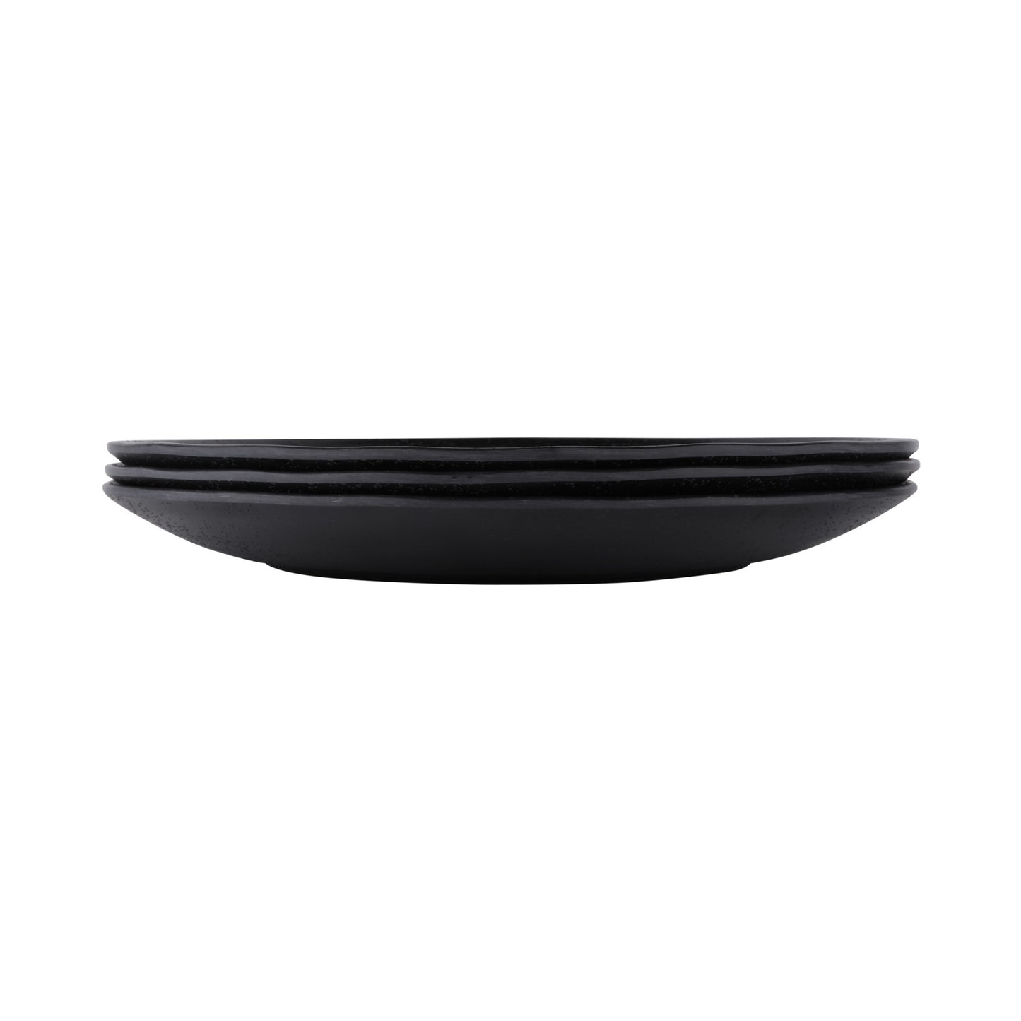 Melamine Round Plate - Black