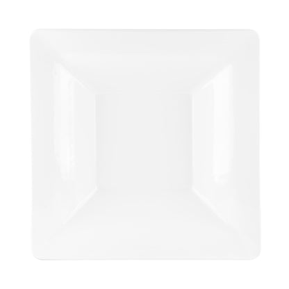 Melamine Square Pebble Bowl - White