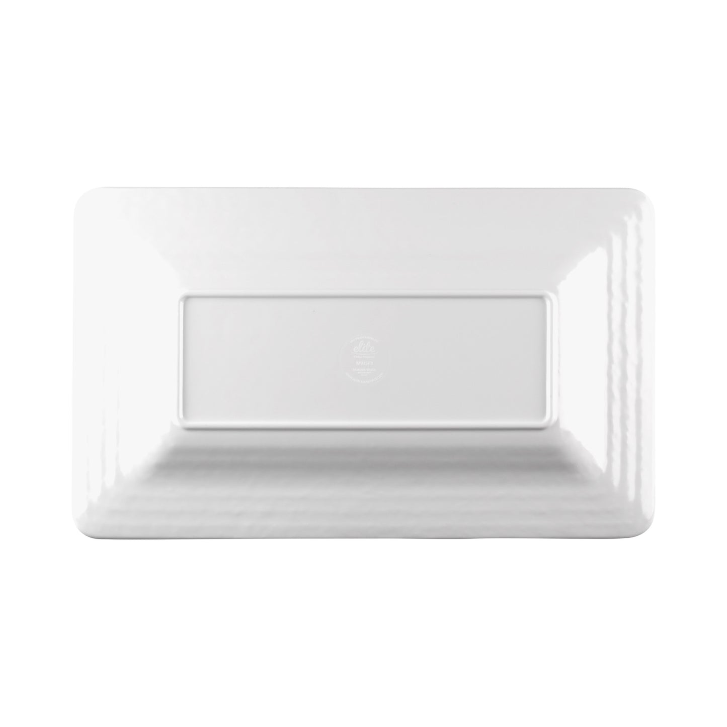 Melamine Rectangular Pebble Tray - White