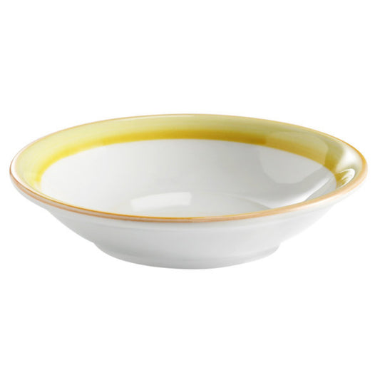 10 oz. Yellow Porcelain Grapefruit Bowl, 6 1/2" Dia., Corona Calypso (12 Pack)