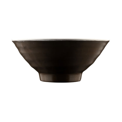 Melamine Bowl - Aubergine Matte Finish Outside/Mushroom Gloss Finish Inside