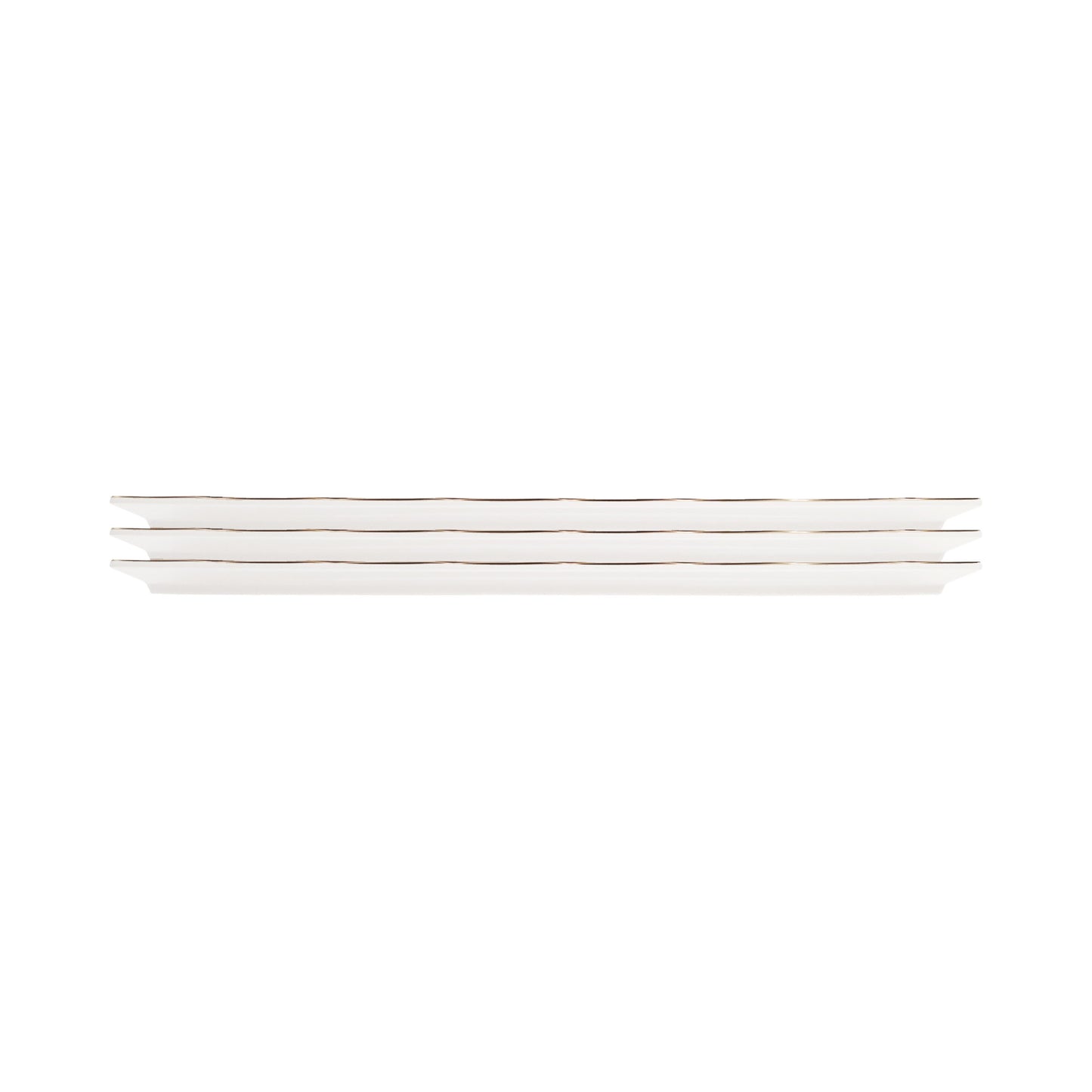 Melamine Rectangular Plate - White w/ Chocolate Decal