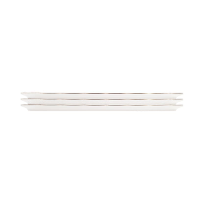 Melamine Rectangular Plate - White w/ Chocolate Decal