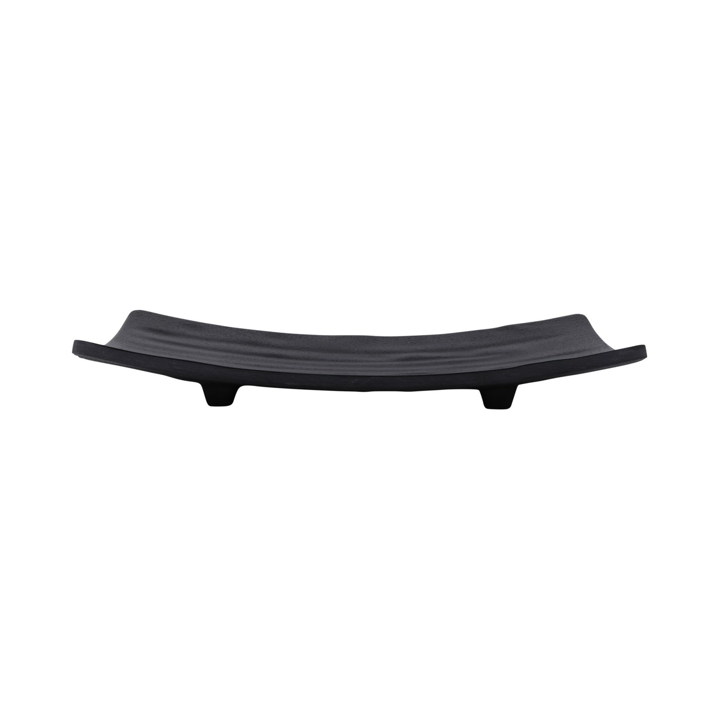 Melamine Rectangular Wave Tray - Black