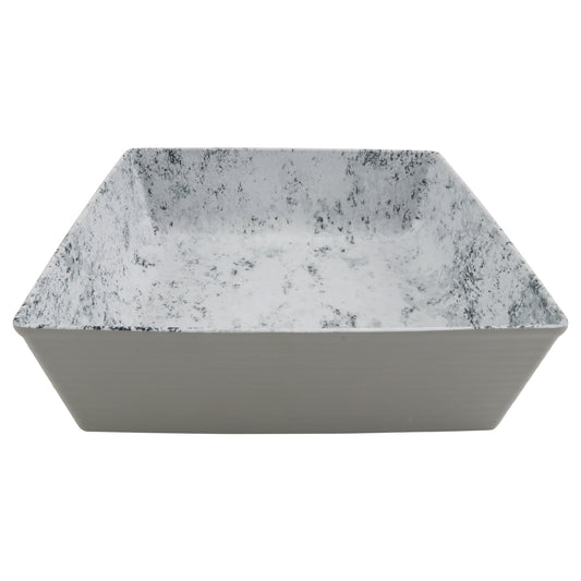 3.5qt endure square salad melamine bowl (4qt rim-full), 10"L x 10"W x 3"H, GET, cheforward