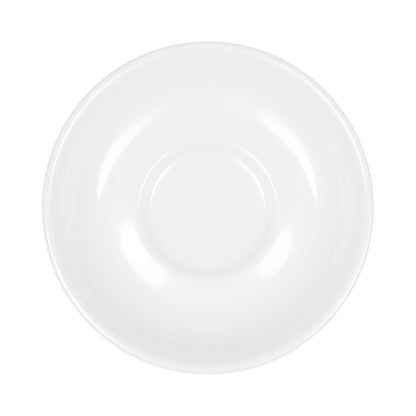 Melamine Coffee Saucer - White