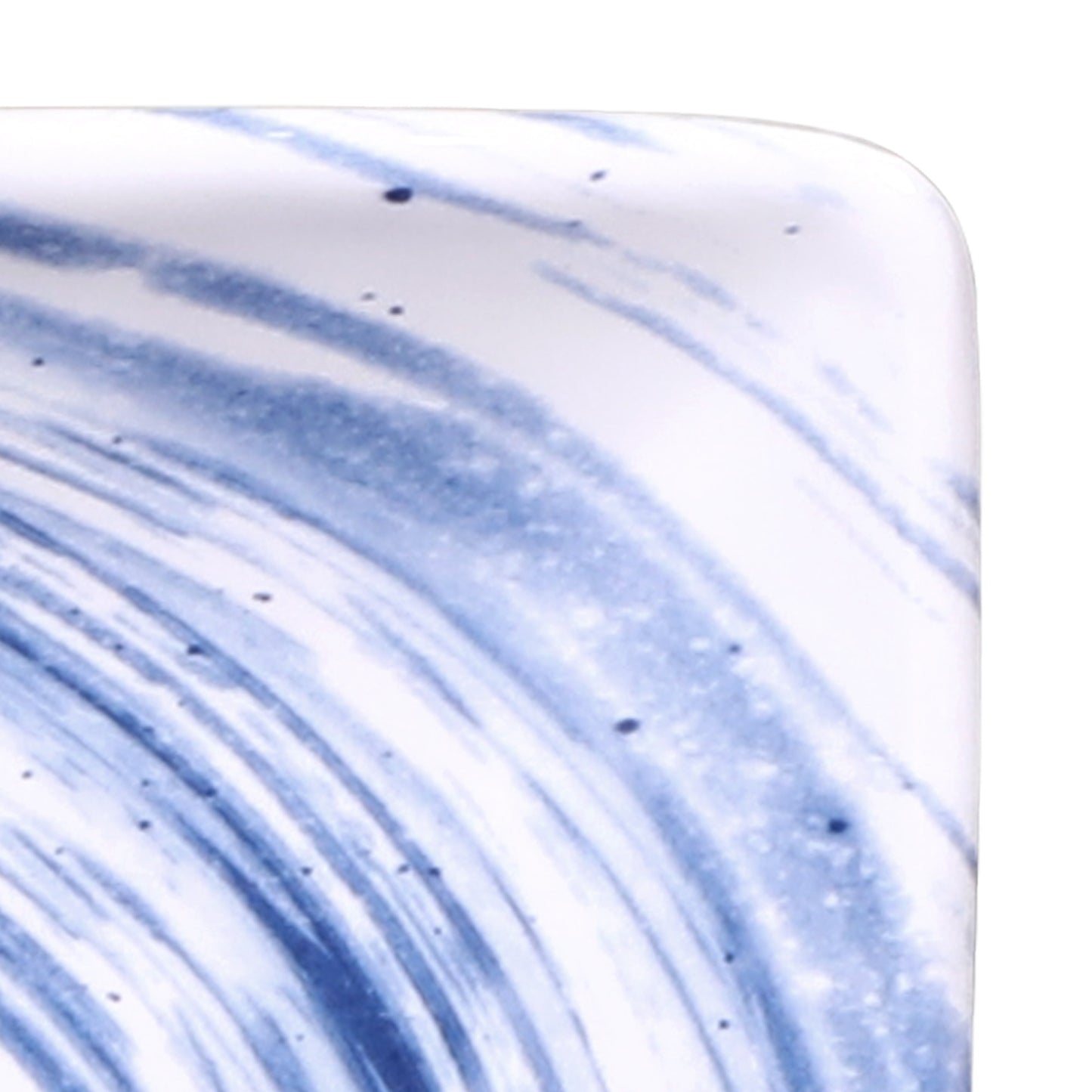 Melamine Rectangular Plate - Navy Design