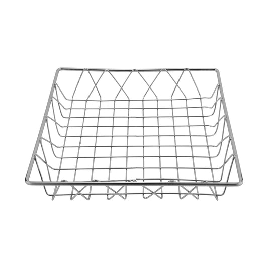 12" Chrome Square Wire Basket, 2" Deep (fits IR-706C)