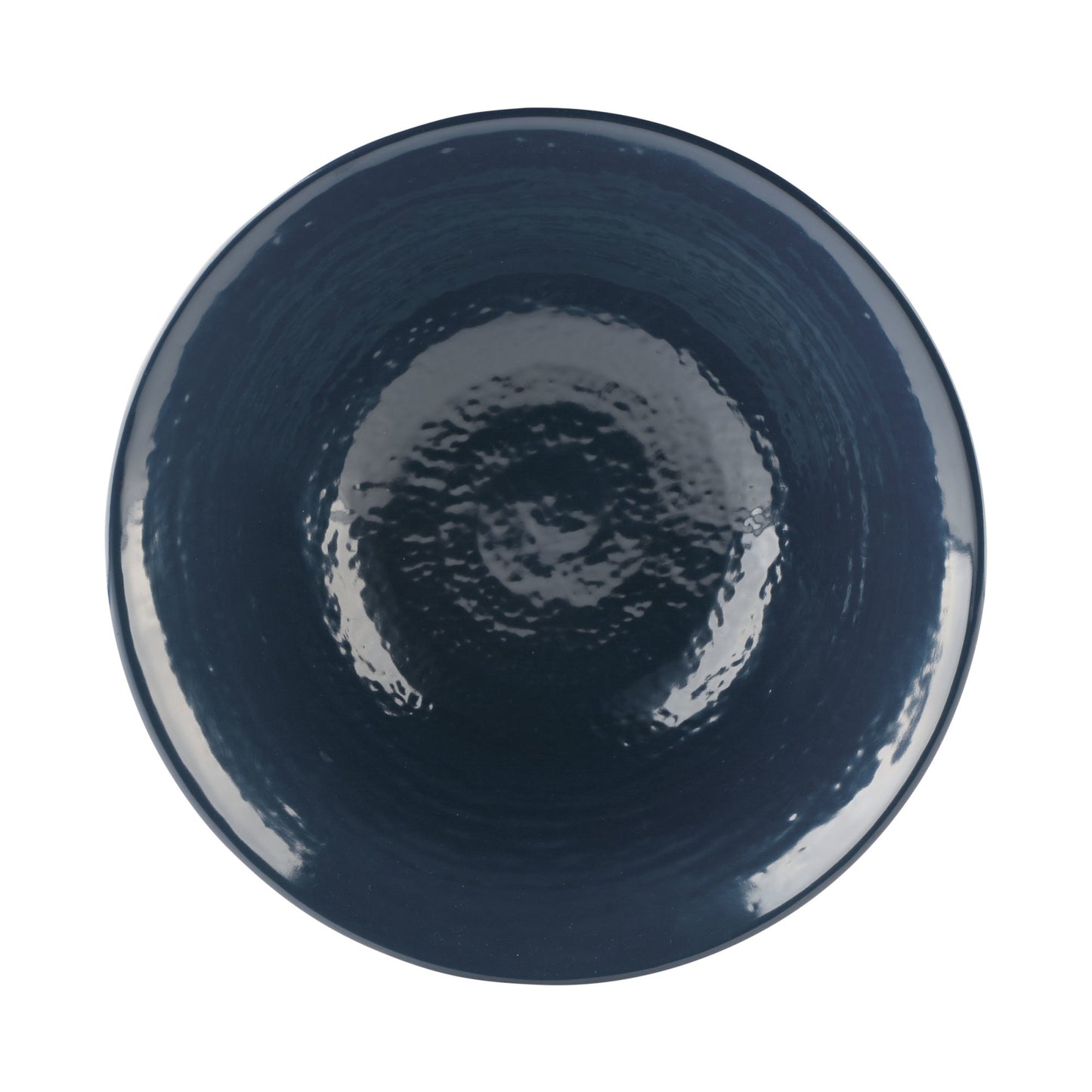 Melamine Bowl - Aubergine Matte Finish Outside/Lapis Gloss Finish Inside