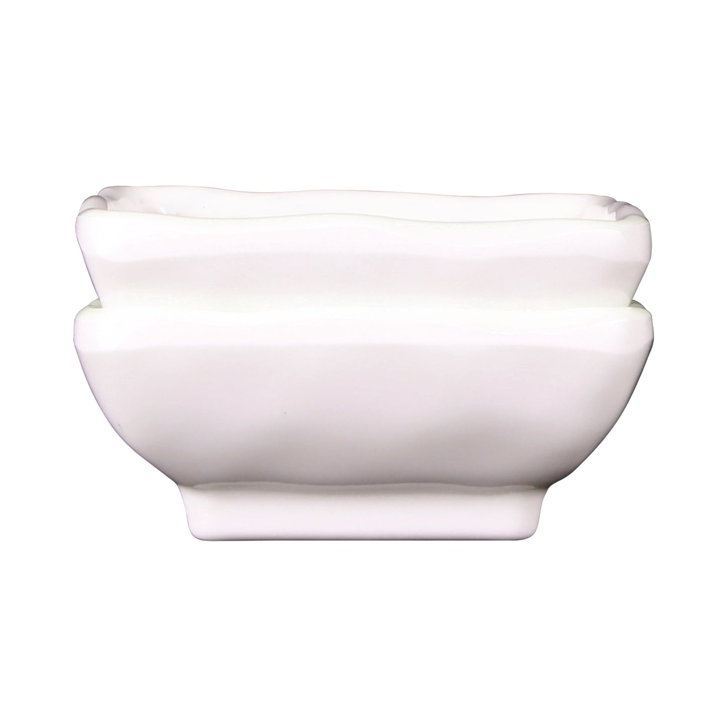 Melamine Square Ramekin - Taupe Design