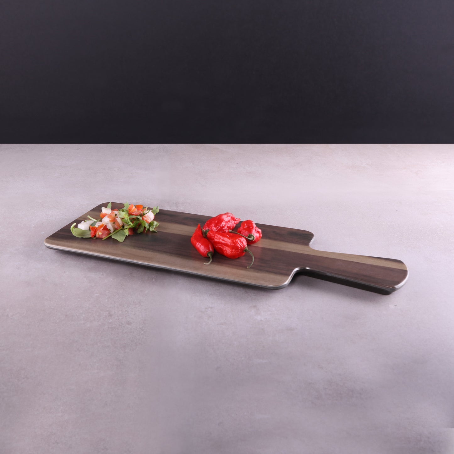 Melamine Rectangular Serving Board - Hickory Wood