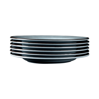Melamine Round Crackle Plate - Cameo Blue