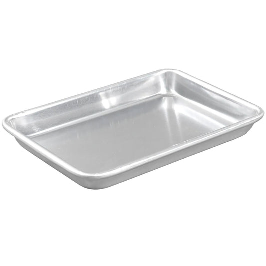 9" x 6" Rectangular Aluminum Serving Tray, 1" tall