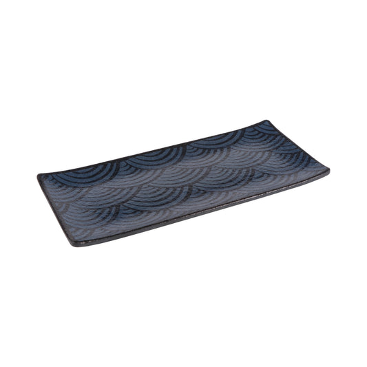 Melamine Rectangular Plate - Catalina Dark Blue