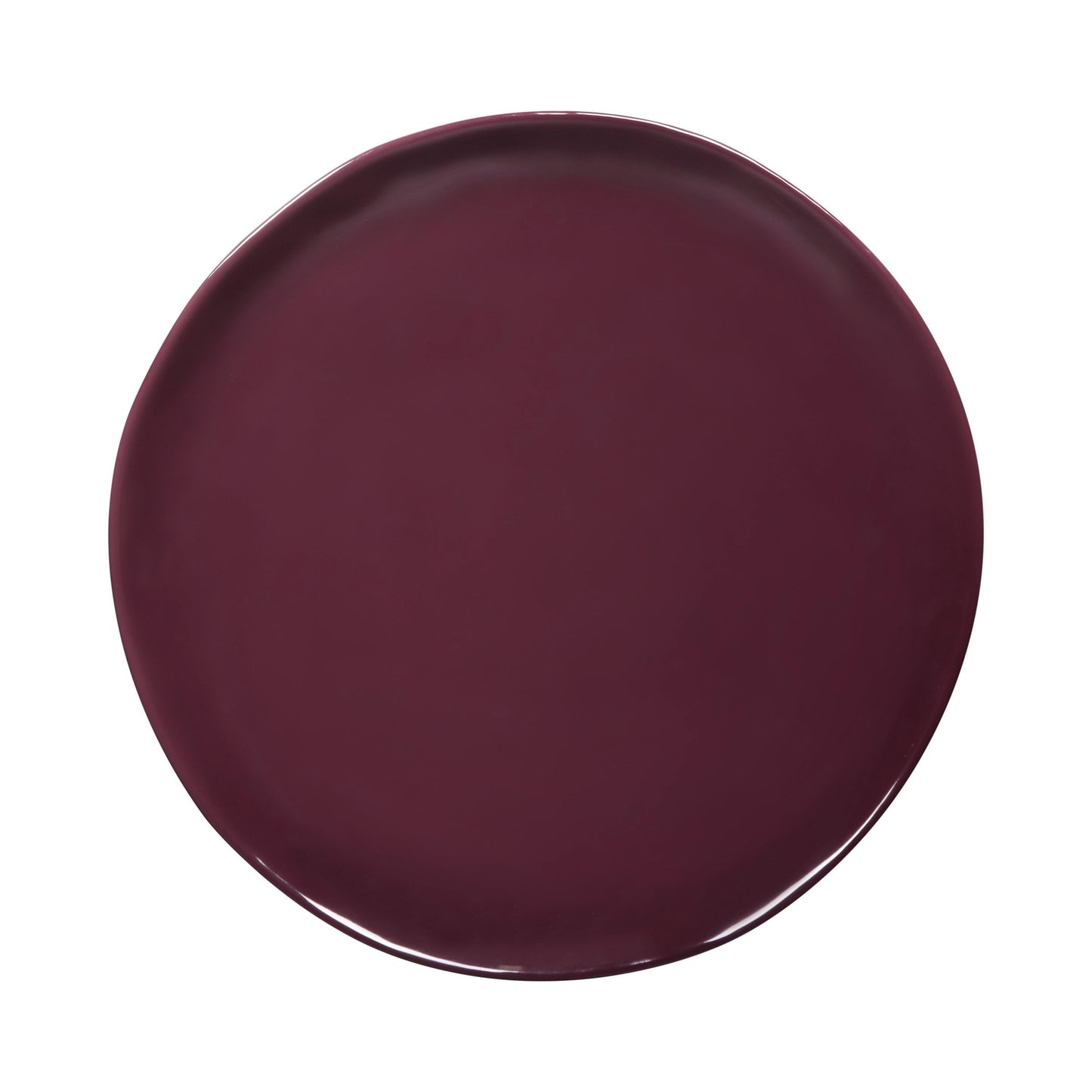 Melamine Round Plate - Purple Glaze