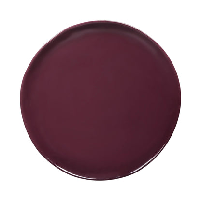 Melamine Round Plate - Purple Glaze