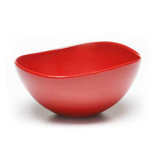 Melamine Almost Oval Bowl - Red