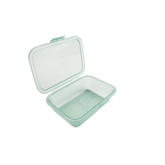 22 oz Hinged Lid Container 7.00" x 6.33" x 1.94" (650 ml). GET, Eco-Takeouts