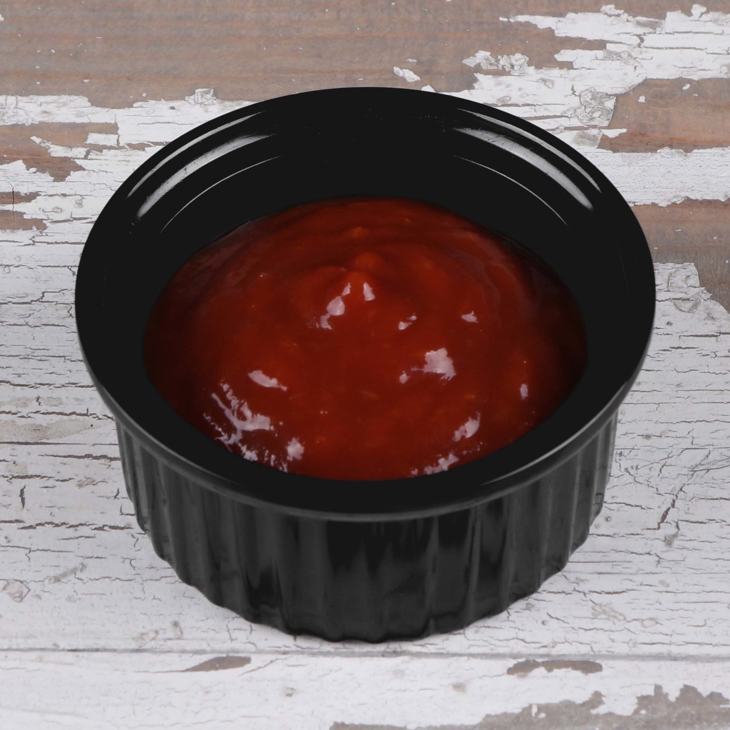 Melamine Ribbed Ramekin - Black